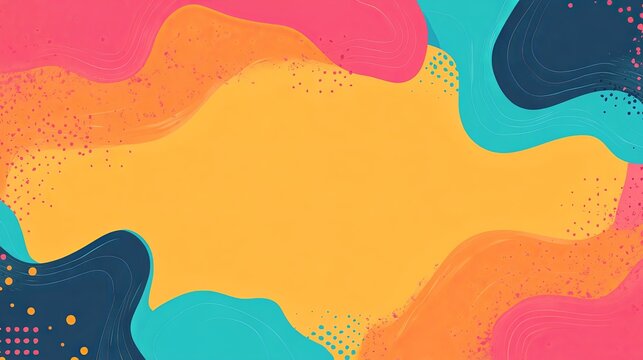 Blank colorful comic abstract background template