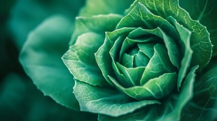 Obraz premium Closeup of Vibrant Green Leaves - Nature's Exquisite Detail