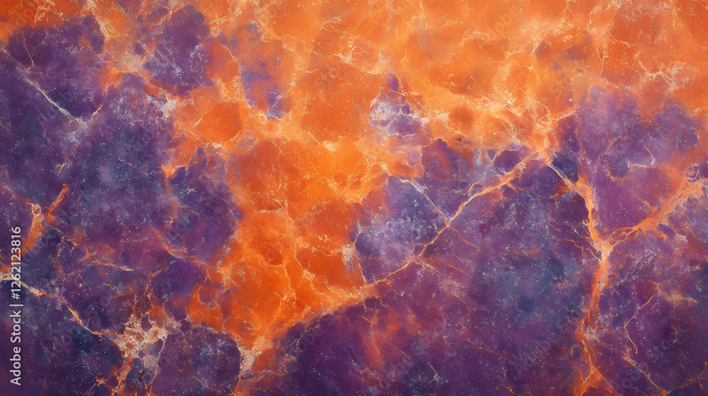 Aufkleber colorful abstract texture with orange and purple tones in intense patterns. generative ai