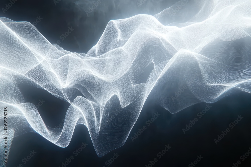 Leinwandbilder abstract wave curves create a dynamic visual backdrop for digital presentations, abstract wave curve