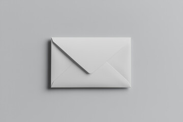 Minimalist Charm A Plain White Envelope in Tranquil Isolation.