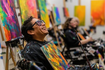 inclusive painting workshop fostering creativity