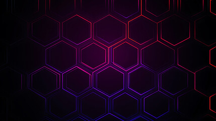 Geometric Hexagon Pattern with Vibrant Light Gradient Effect for Modern Abstract Backgrounds Designs