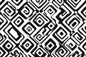 Mesmerizing Monochrome Geometric Abstract Pattern Backdrop