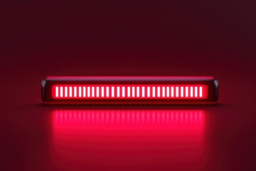 Progress bar displayed on a solid red background indicating completion percentage, progress bar from 0 to 100 with alpha channel