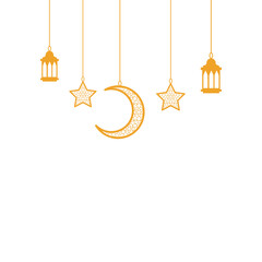 Star Moon Islamic Decoration