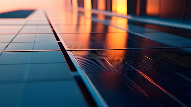 Close-up of solar panel