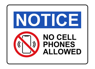 mobile phone not allowed or don't use mobile sign isolated on white. No phone sign on white background. Sign prohibiting the use of the phone here. ban on cell phone, vector illustration. phone mute. 