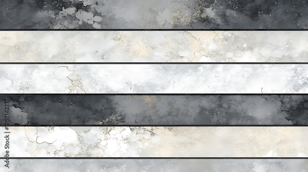 Poster gray and white marble texture abstract background with horizontal stripes design element resource