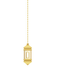 Golden Lantern Hanging Decoration