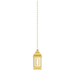 Golden Lantern Hanging Decoration