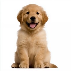 Obraz premium Adorable Golden Retriever Puppy Portrait