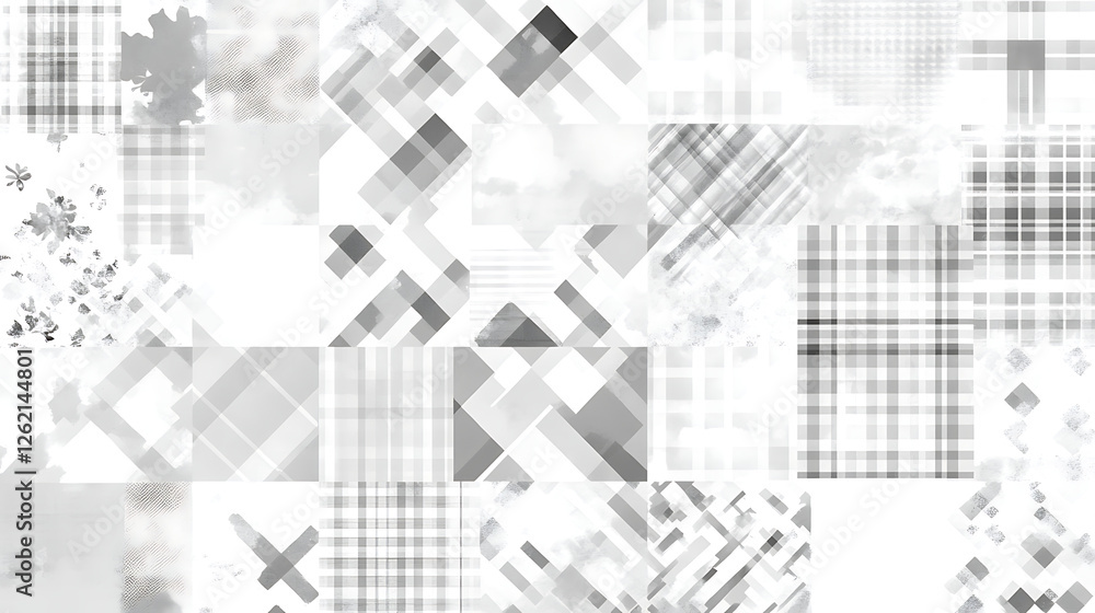 Poster harmonious blend of geometric and organic patterns abstract background design style and arrangement