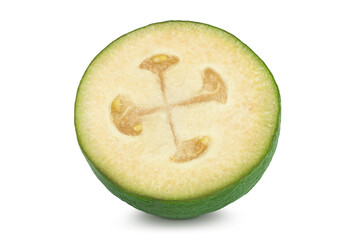 Feijoa fruit isolated on white background