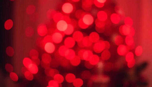 Red Glitter Bokeh Christmas and Valentine's Abstract Background for Holiday Celebrations, abstract red bokeh background