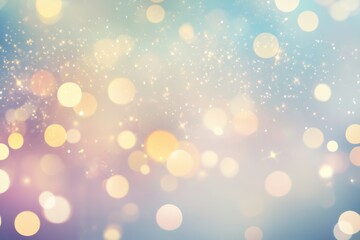 Dreamy Bokeh Background with Soft Pastel Colors and Sparkling Light Effects