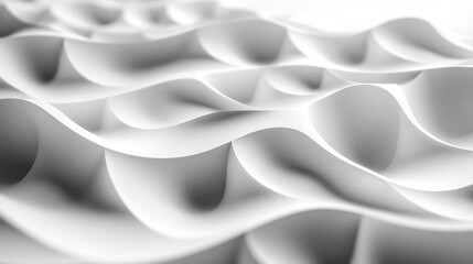 Abstract white wavy texture background