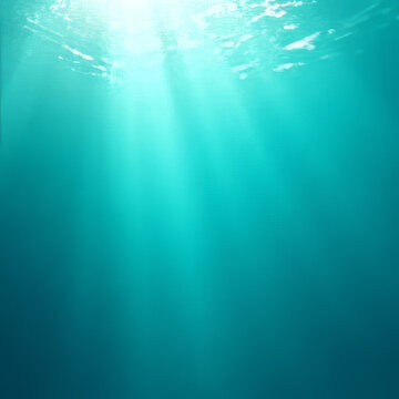 underwater scene with underwater bubbles