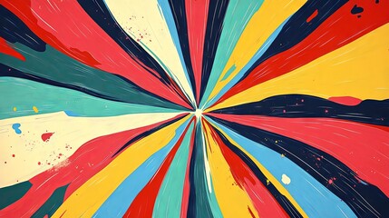 Blank colorful comic abstract background template center focused copy space
