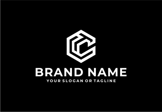 Simple modern "TC" or "CT" logo for company