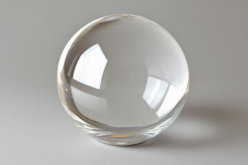 The Graceful Transparency of a Round Crystal Ball on a Subtle Surface.
