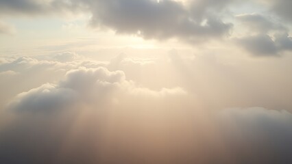 A mesmerizing aerial view of softly blended gradients in pastel shades, overlaid with diffused sunlight and natural shadows, creating a breathtaking realistic composition