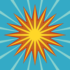 Sunburst pattern background illustration