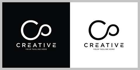 Initial letter CO or OC logo design,Letter CO logo design template vector.