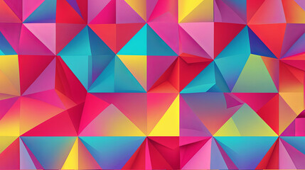 Obraz premium Colorful Polygon Abstract Background – Geometric Digital Art & Vibrant Design