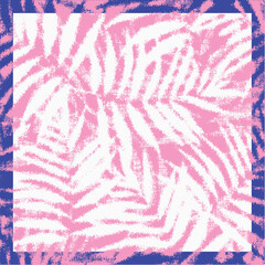 modern artistic retro hand drawn vector exotic floral, flowers square pattern textile in design