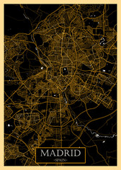 Madrid Spain City Map

