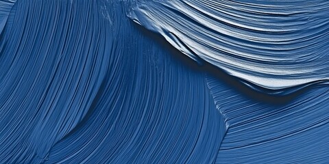 Blue paint texture strokes, abstract art background