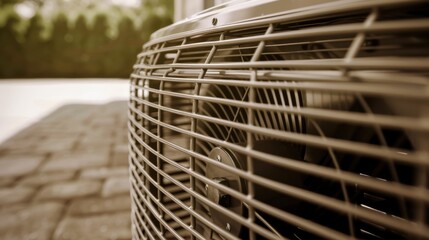 Close-up of a Metal Ventilation Grille