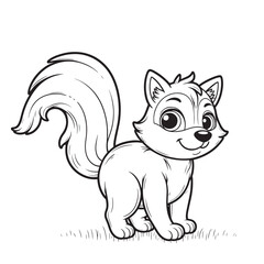 Obraz premium Silhouettes of woodland animals