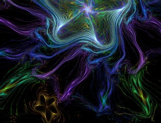 Imaginatory fractal abstract background Image