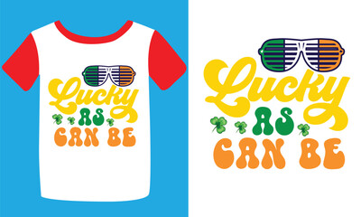 St. Patrick's day typography t-shirt design