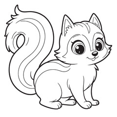 Obraz premium Silhouettes of woodland animals