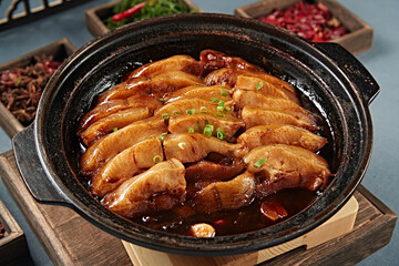 Baked cod in casserole