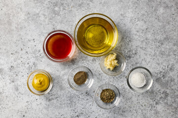 various salad dressing ingredients