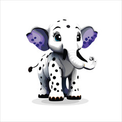 cartoon elephant with a smile