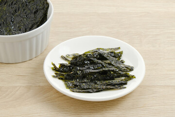 Sliced Seaweed, salted nori laver sheet 
