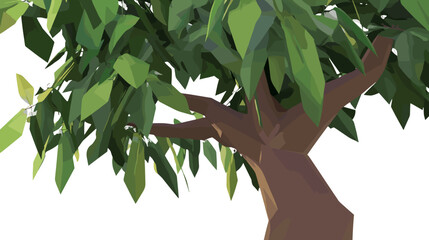 Low Poly Tree Illustration