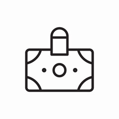 Dollar bill icon vector sign