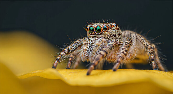 Jumping Spider Macro Photography - Powered by Adobe