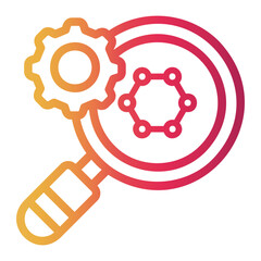 nano technology Line Gradient Icon