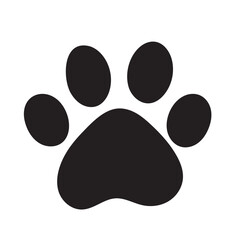 Cat or dog paw icon. Paw icon. Dog, cat paw icon. Zoo, vet logo element. Paw print vector symbol.