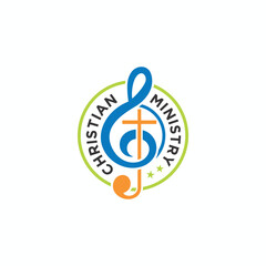 Christian praise and ministry logo design concept