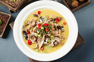 Spicy and sour stewed pork belly with Sichuan peppercorns