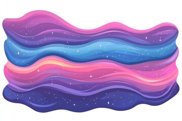 Colorful abstract waves of pink, purple, and blue with layered textures, soft gradients, and flowing forms creating a dreamy and futuristic 3D visual