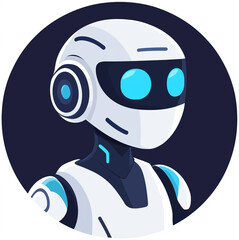 AI assistant icon. Chat bot icon design. Virtual smart assistant Bot icon. Chatbot symbol concept. Artificial intelligence support device.